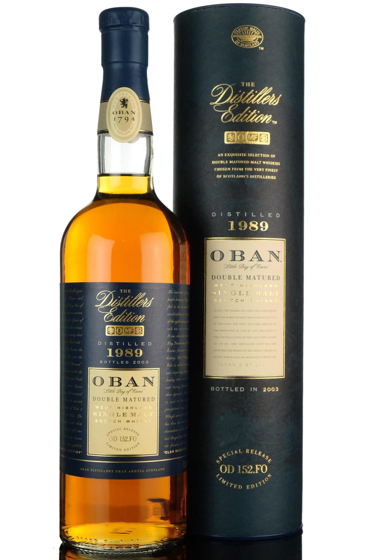 Oban 1989 - 2003 Distillers Edition
