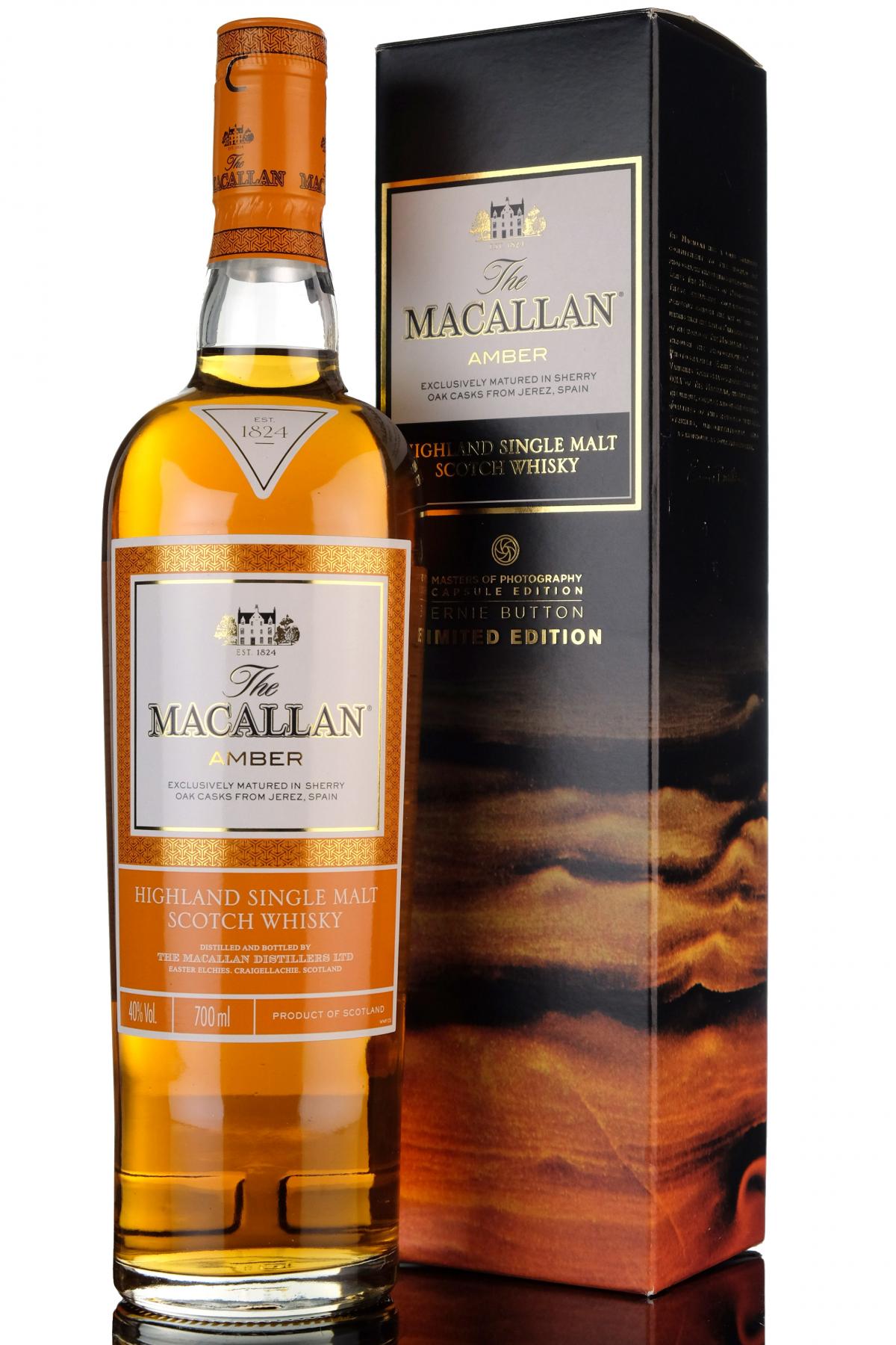 Macallan Amber - Sherry Cask - Ernie Button Limited Edition