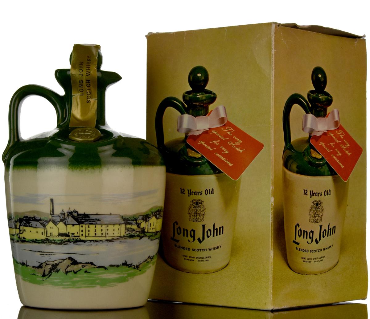 Long John 12 Year Old - Ceramic Decanter - 1960s
