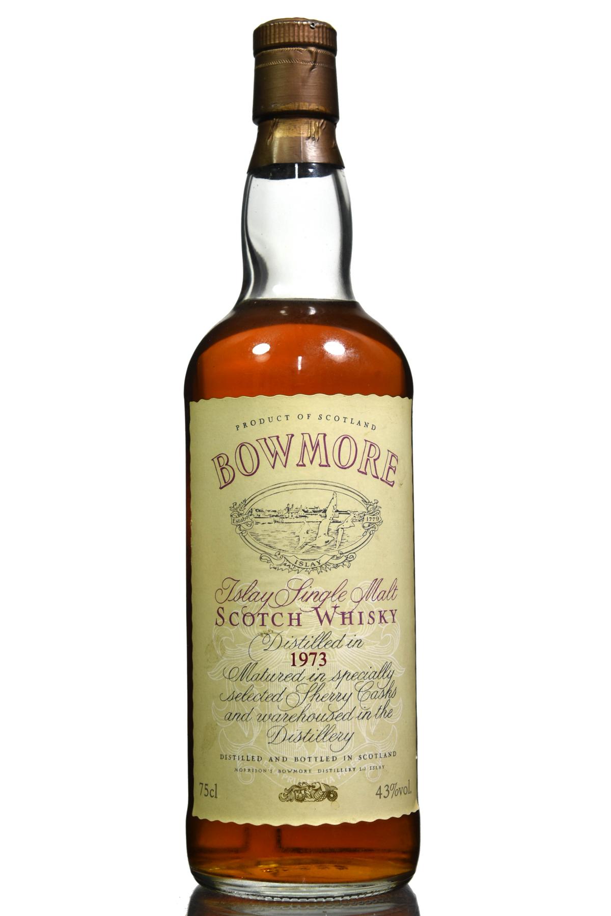 Bowmore 1973 - Sherry Cask - Vintage Label - Casks 5173 & 5174 - Oddbins Exclusive
