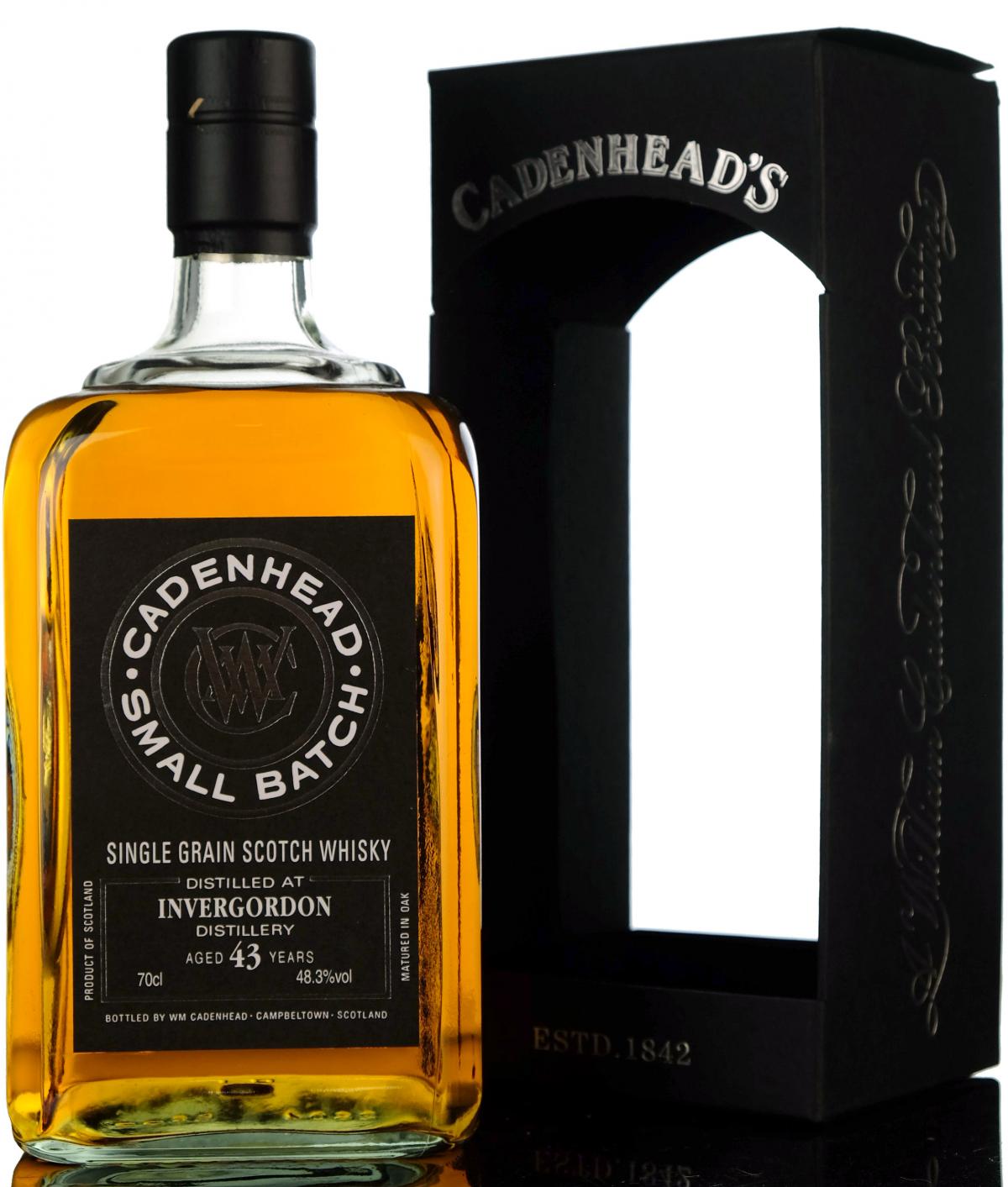 Invergordon 1972-2016 - 43 Year Old - Cadenheads Small Batch