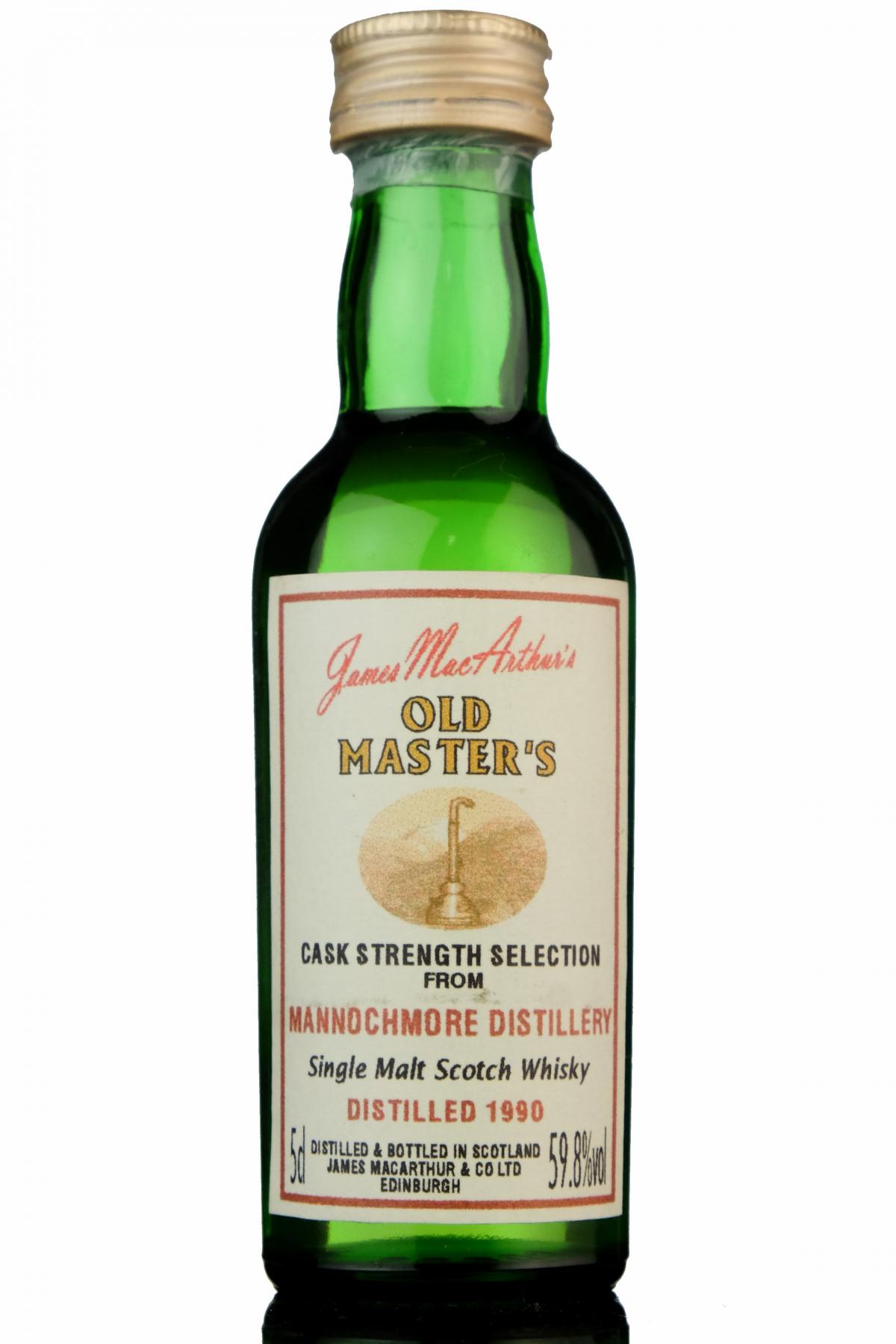 Mannochmore 1990 - James MacArthur - Old Masters Miniature