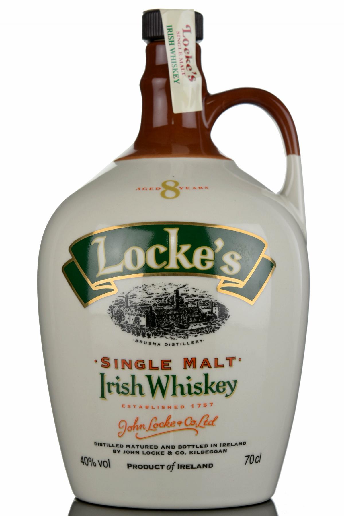 Lockes 8 Year Old Irish Whiskey Decanter