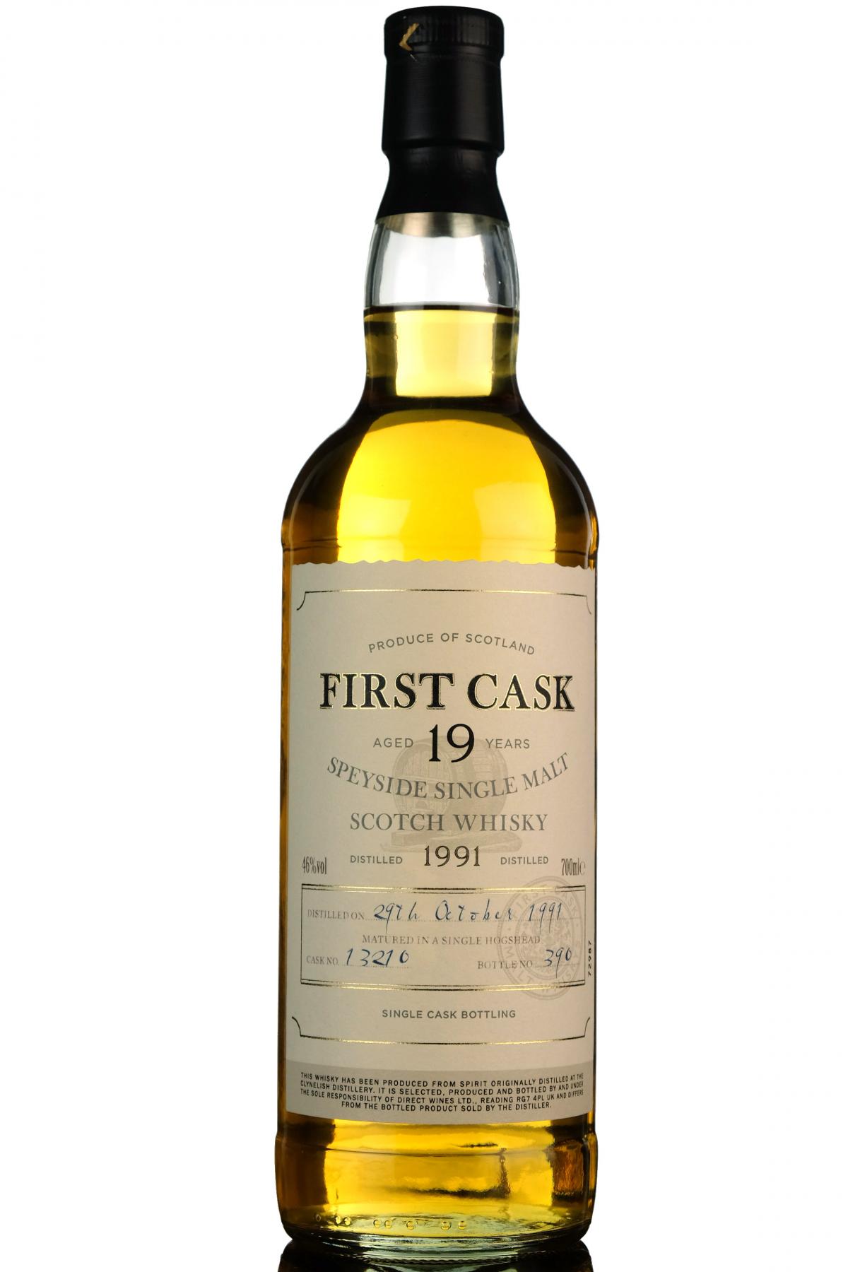 Clynelish 1991 19 First Cask