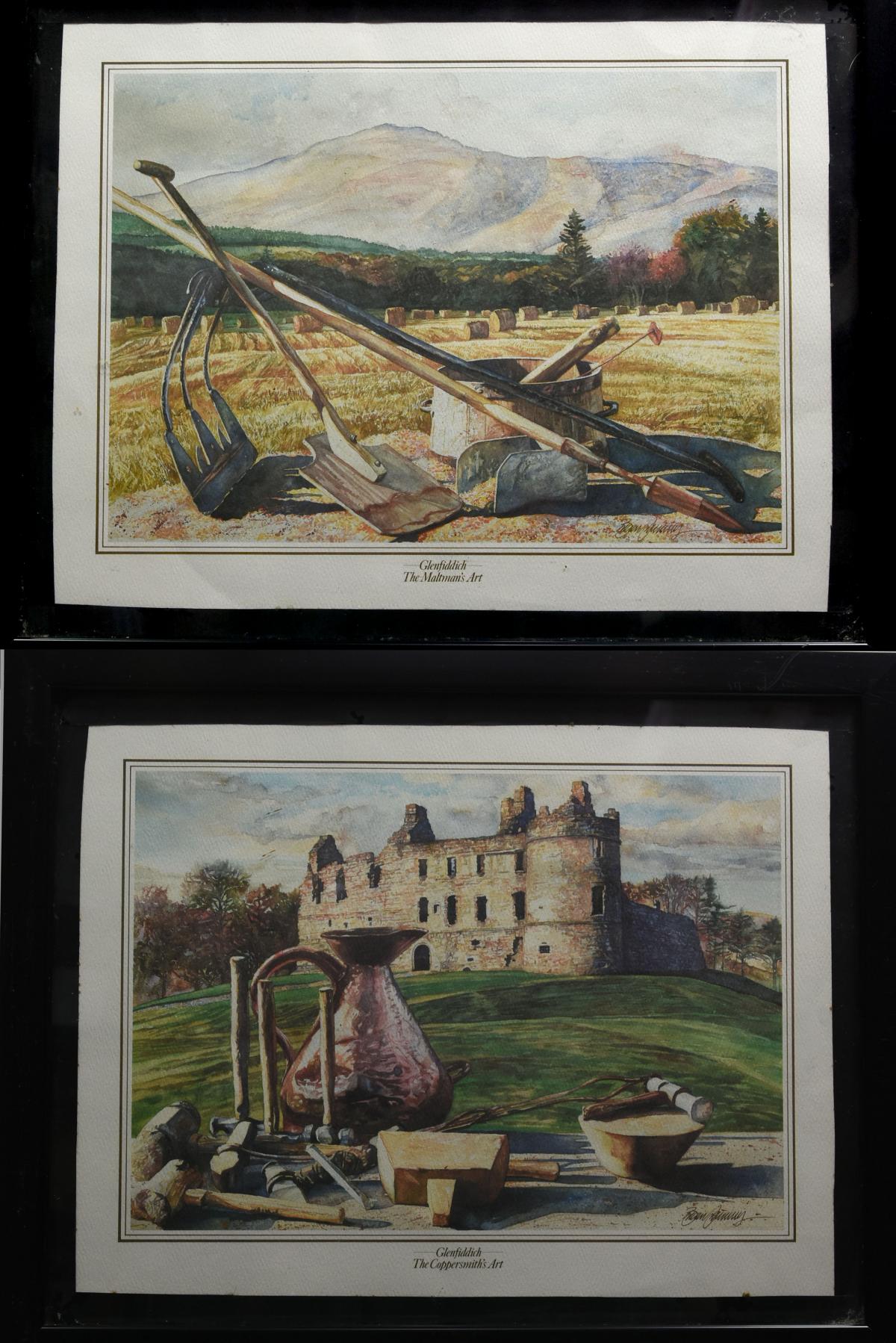 3 x Glenfiddich Framed Art Works