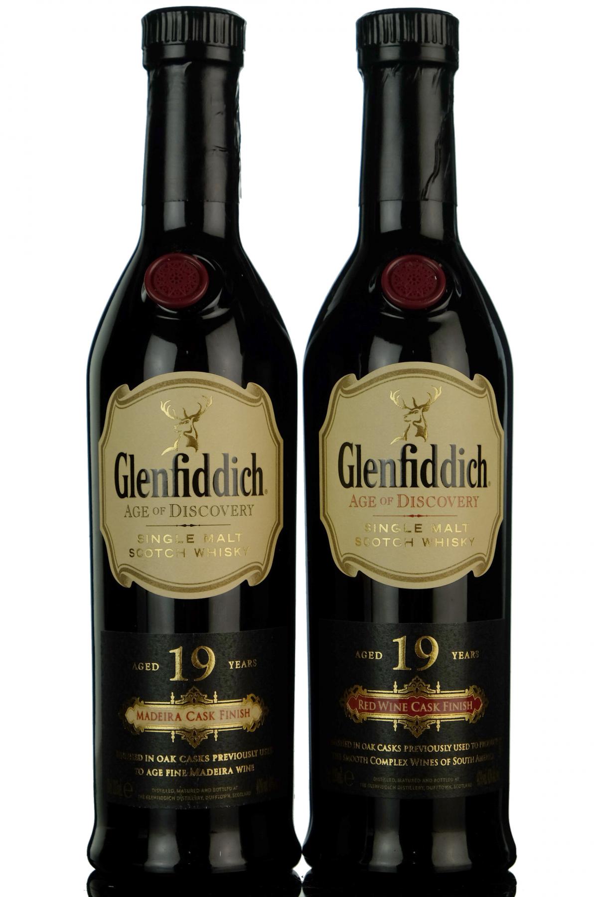 2 x Glenfiddich Age Of Discovery Red Wine And Madeira Cask Finish 20cls