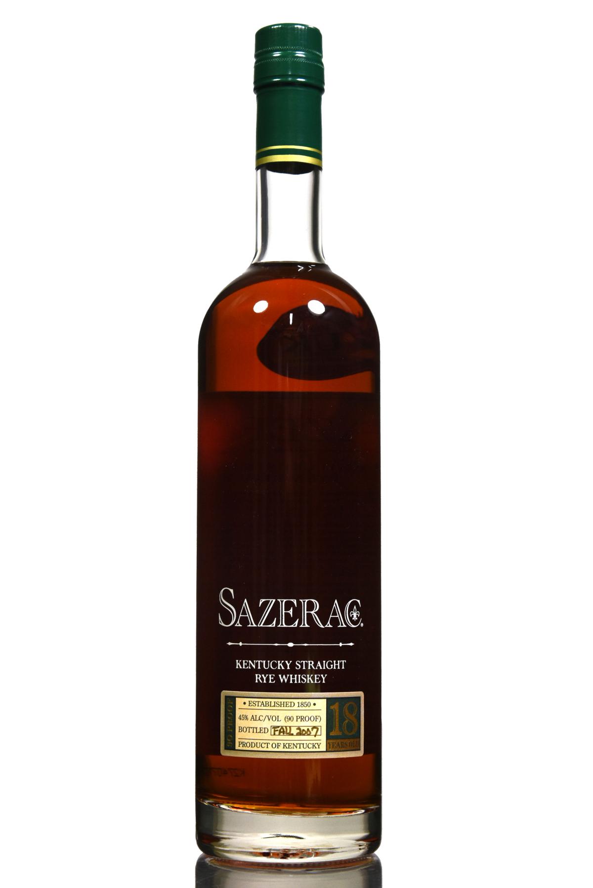 Sazerac 18 Year Old Bourbon - Fall 2007
