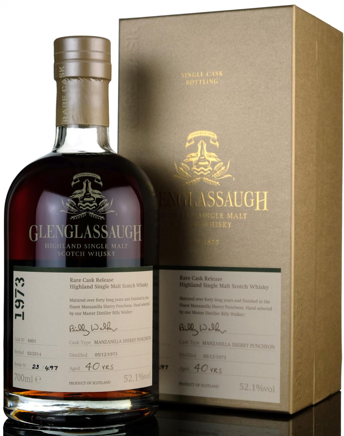 Glenglassaugh 1973-2014 - 40 Year Old - Single Cask 6801