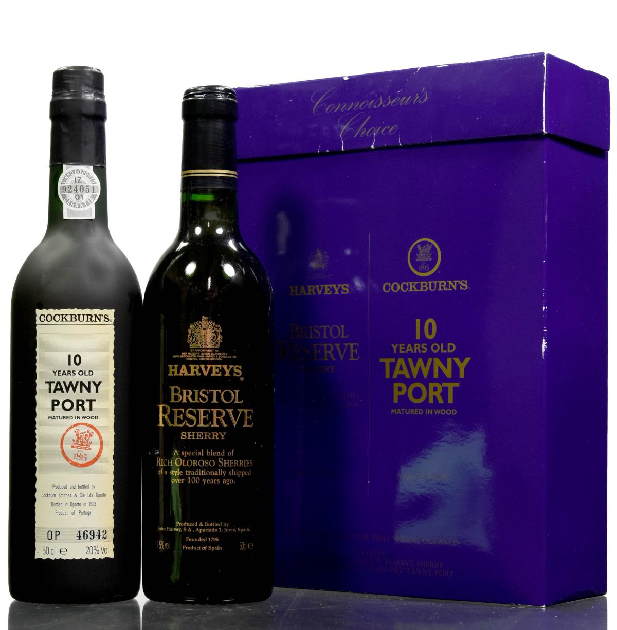 Harveys Sherry & Cockburns Port - Connoisseurs Choice Set