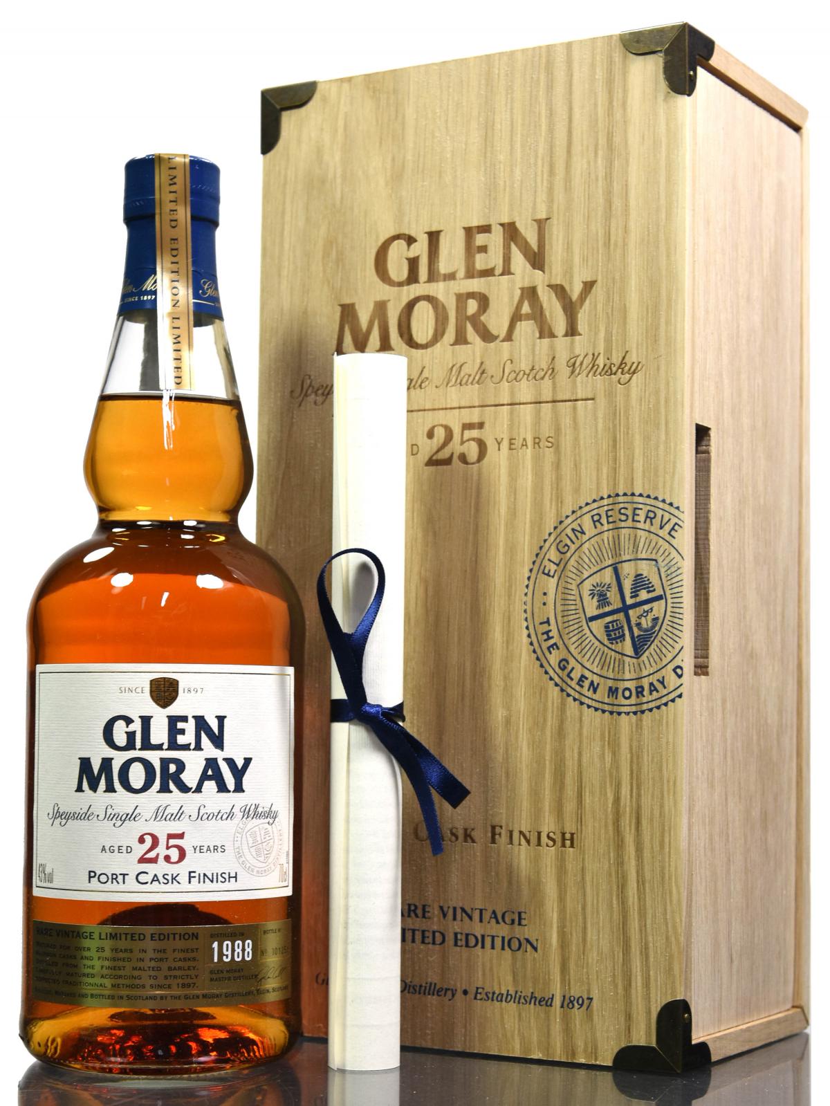 Glen Moray 1988 - 25 Year Old - Port Cask Finish