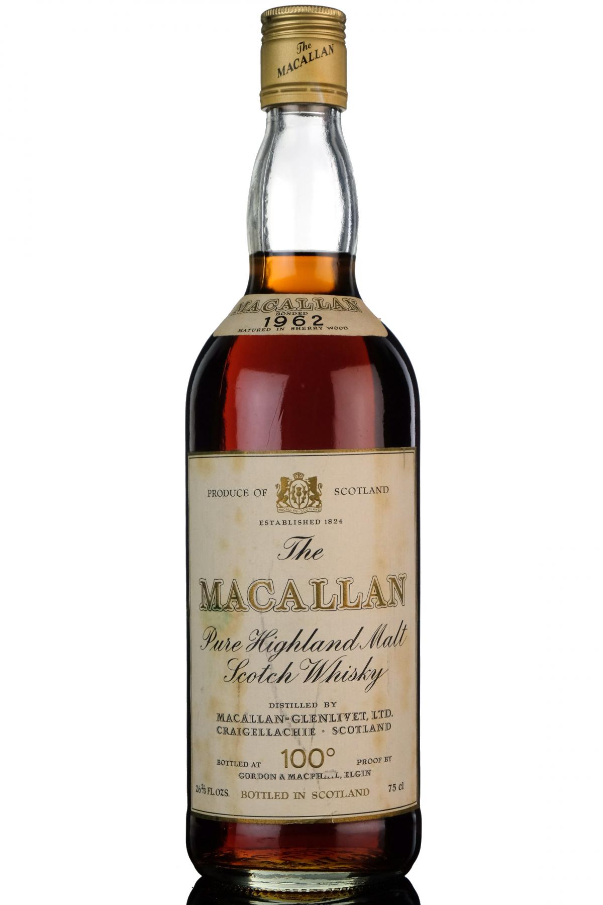 Macallan 1962 - Gordon & MacPhail - 100 Proof