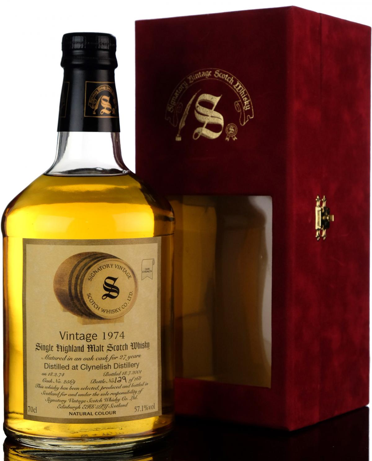 Clynelish 1974-2001 - 27 Year Old - Signatory Vintage