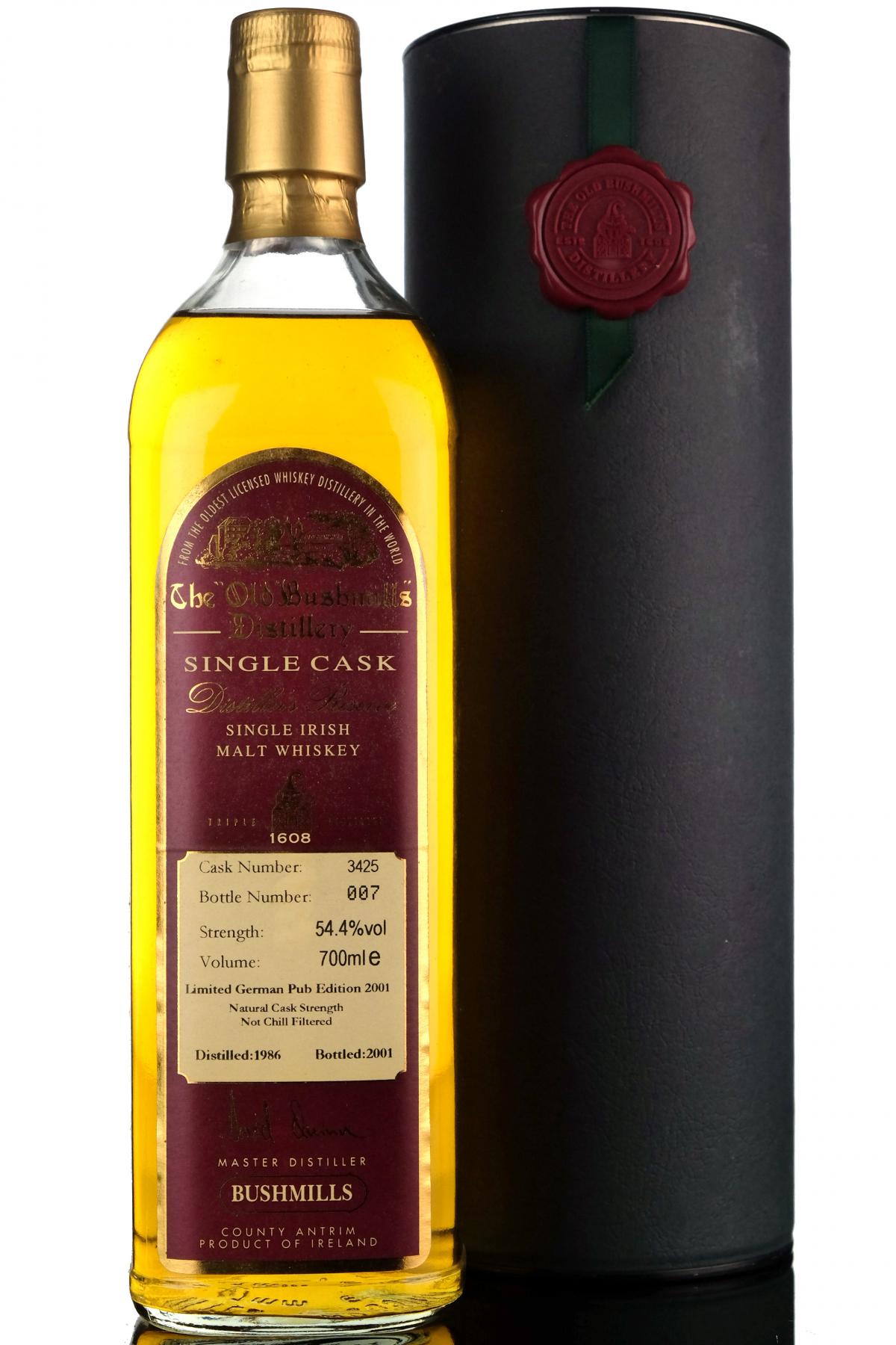 Bushmills 1986 - 2001 Distillers Reserve Irish Whiskey Cask 3425