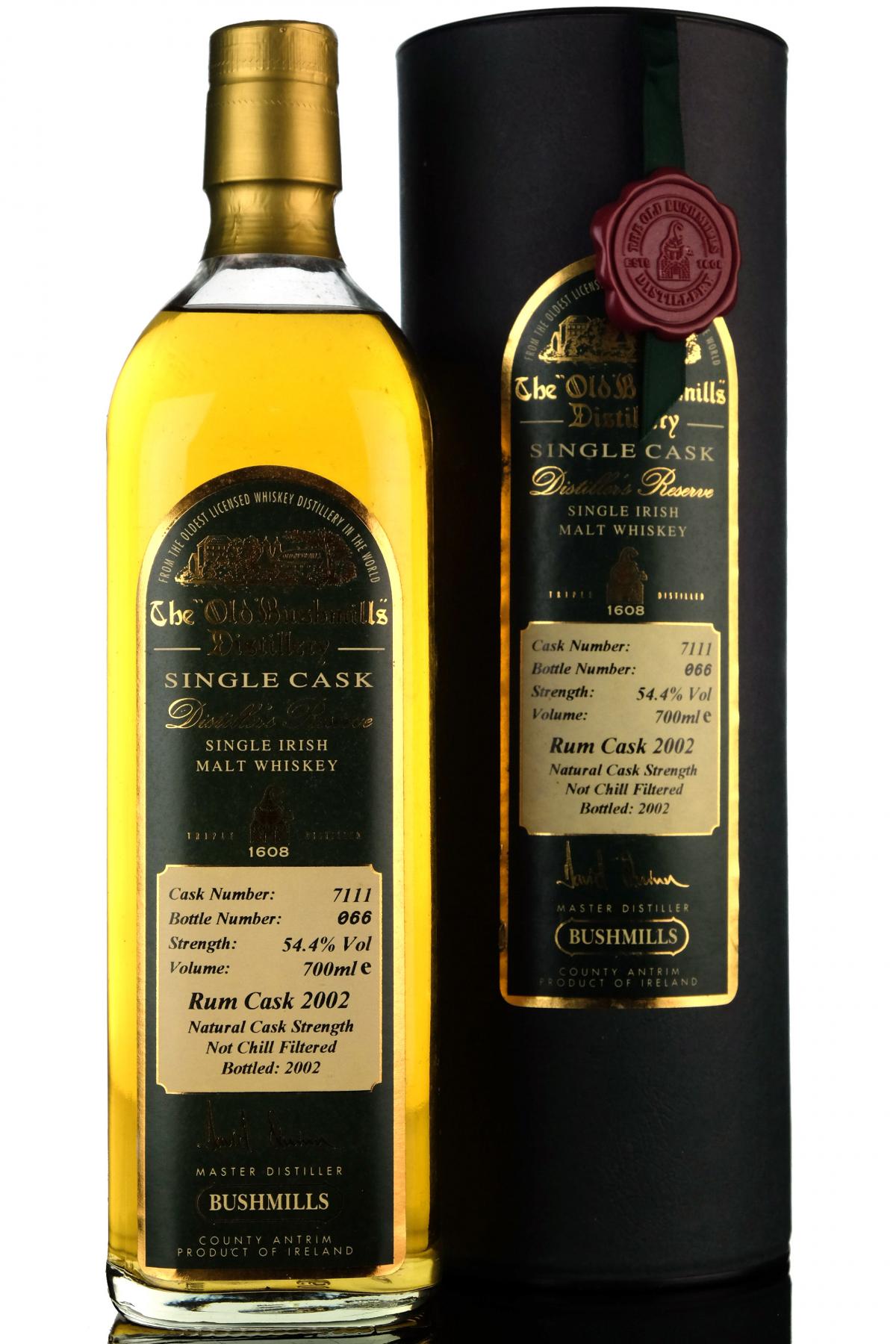 Bushmills Distillers Reserve Irish Whiskey Cask 7111