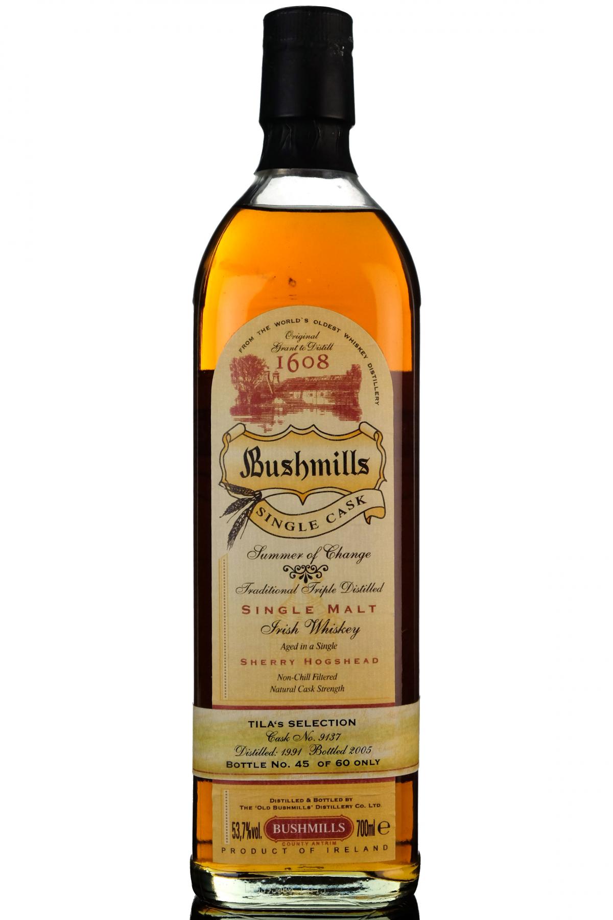 Bushmills 1991-2005 - Irish Whiskey - Cask 9137