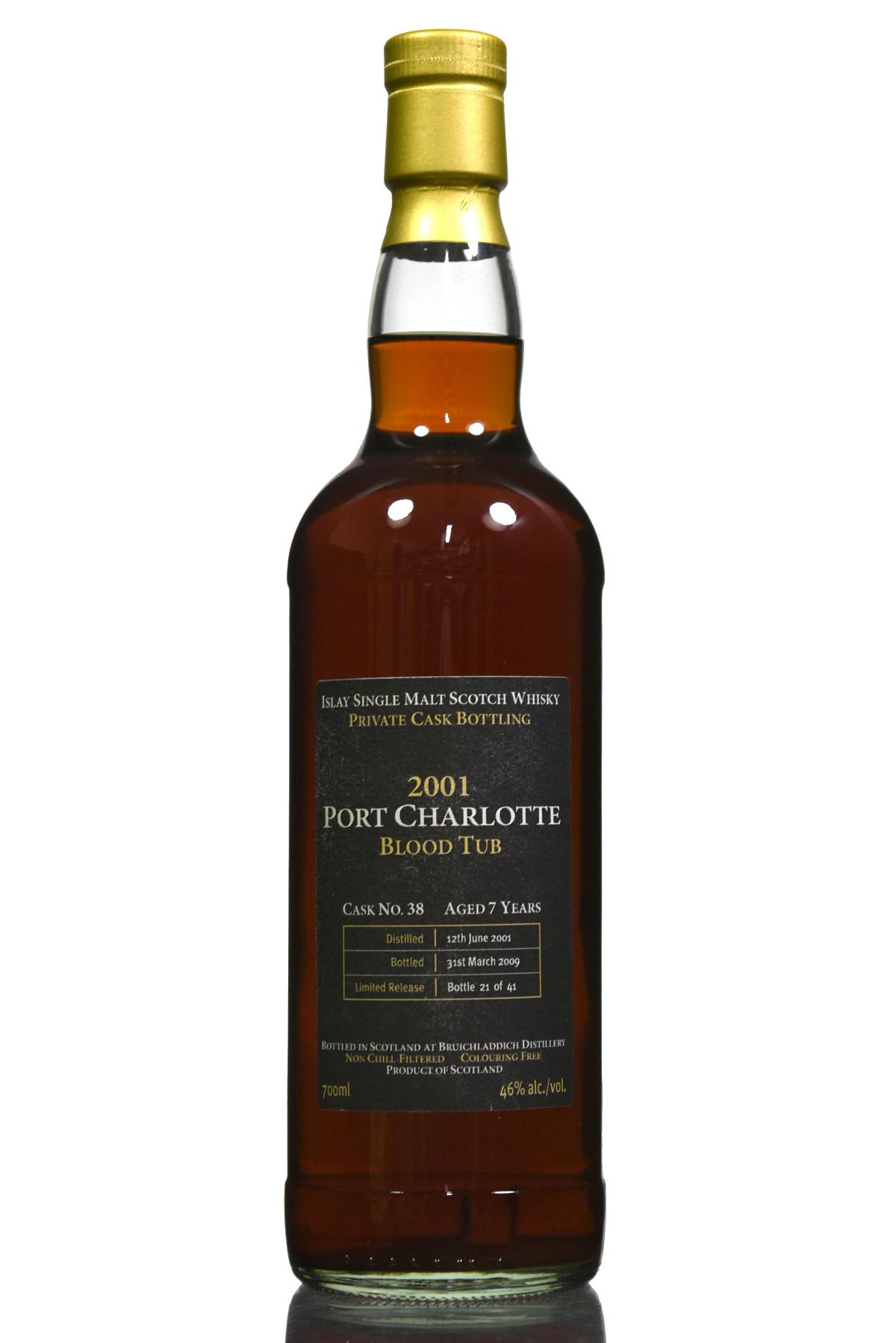 Port Charlotte 2002-2009 - Blood Tub - Only 41 Bottles - Cask 1255