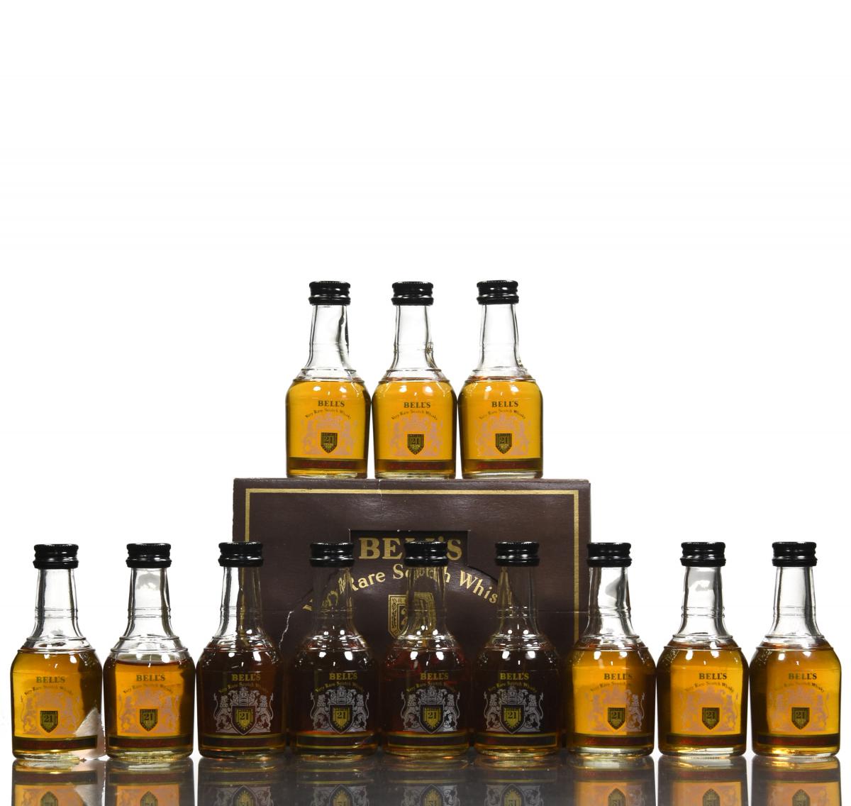 12 x Bells 21 Year Old Miniatures