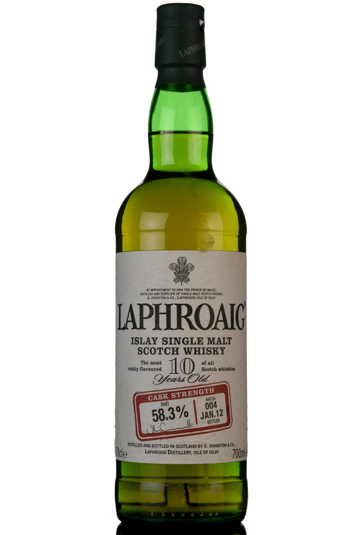 Laphroaig 10 Year Old - Cask Strength - Batch 004