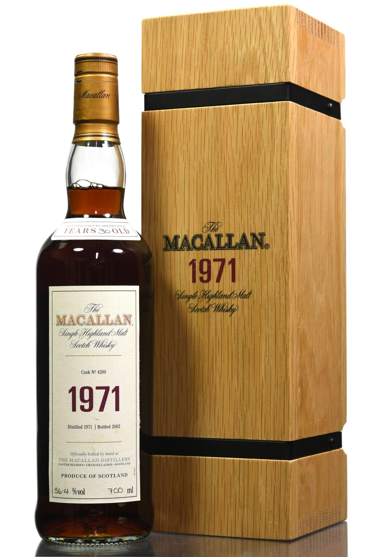 Macallan 1971-2002 - 30 Year Old - Fine & Rare - Cask 4280