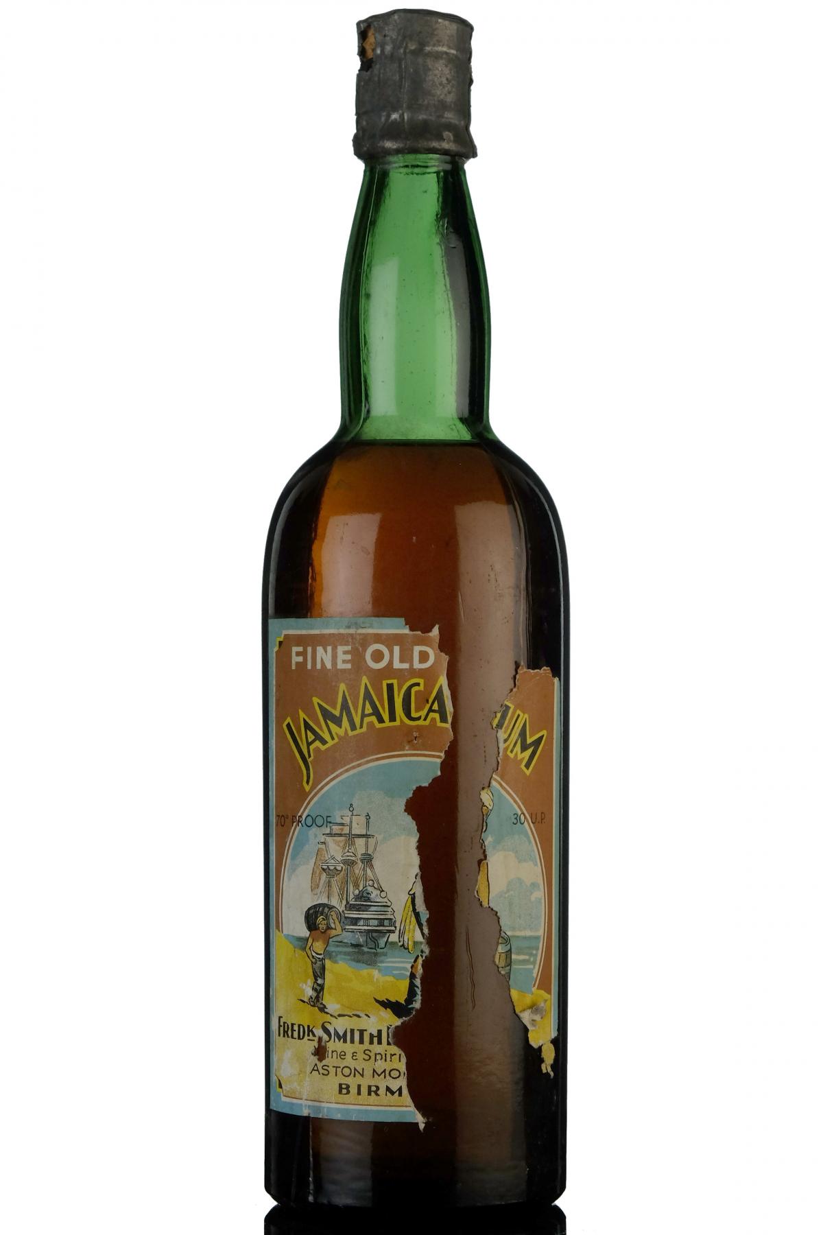 Fredrick Smith Fine Old Jamaica Rum - 1930s