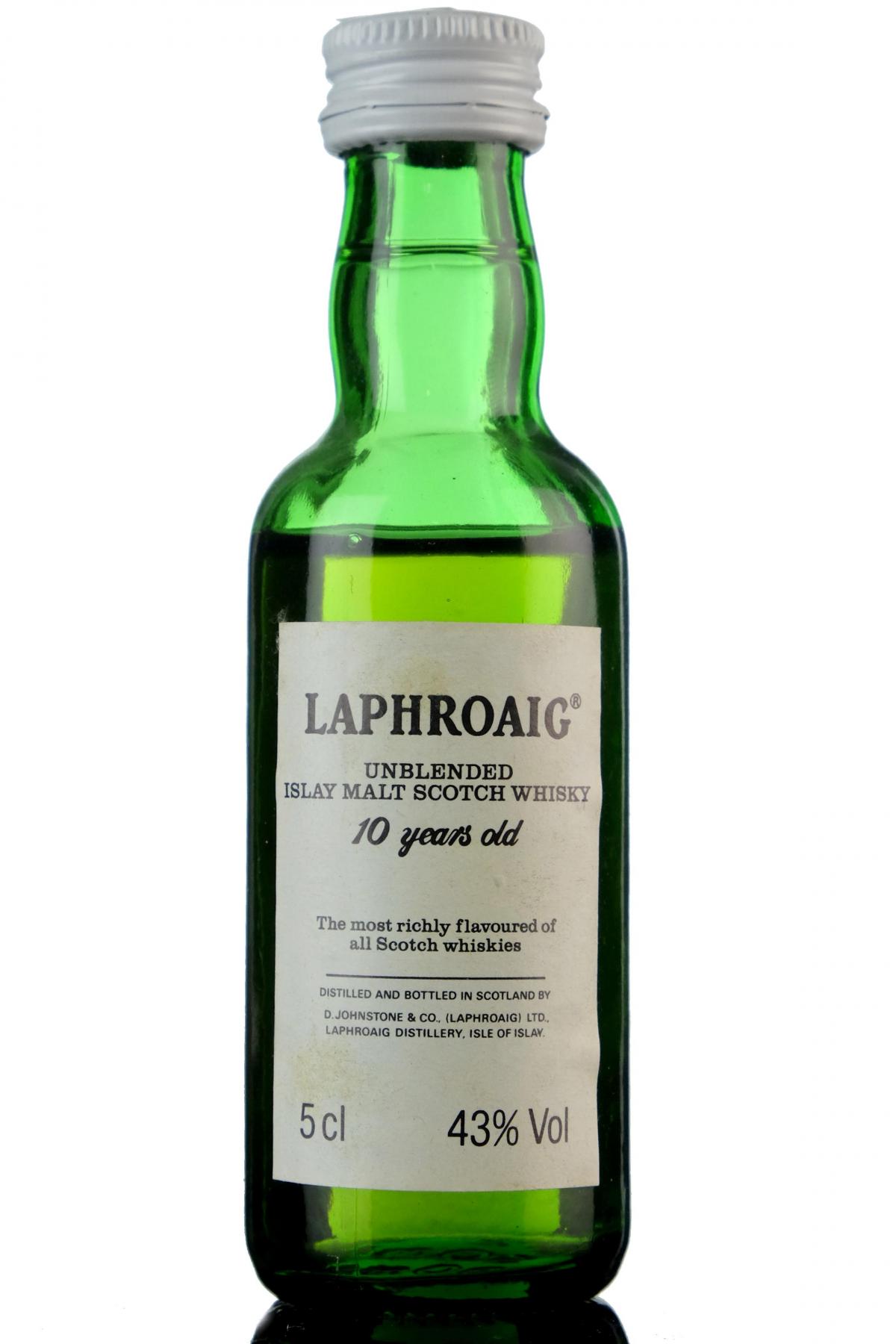 Laphroaig 10 Year Old Unblended Miniature