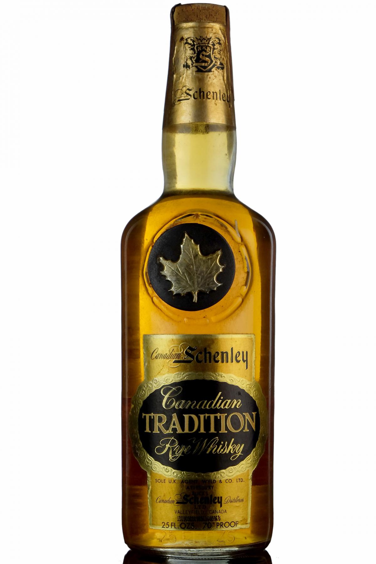 Schenley Tradition - Canadian Rye Whisky 1970