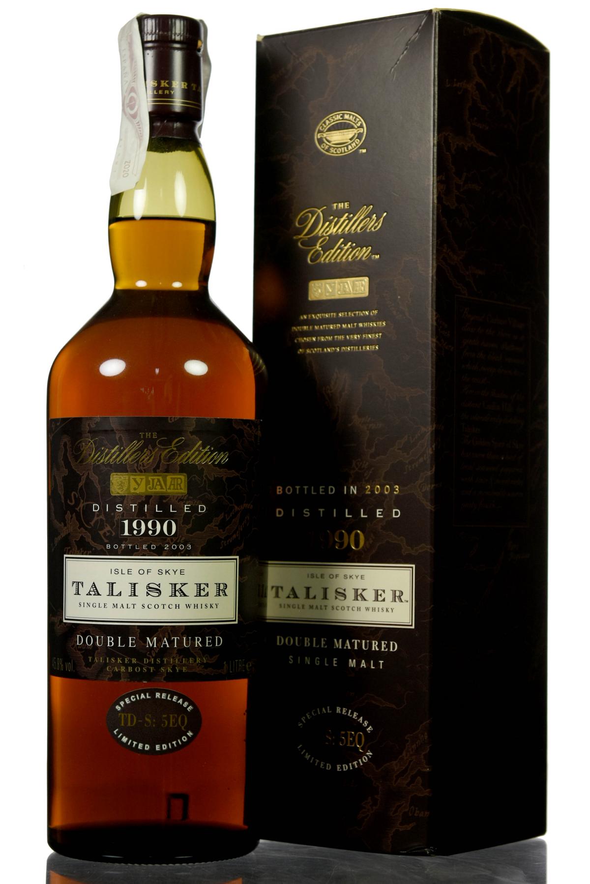 Talisker 1990-2003 - Distillers Edition - 1 Litre