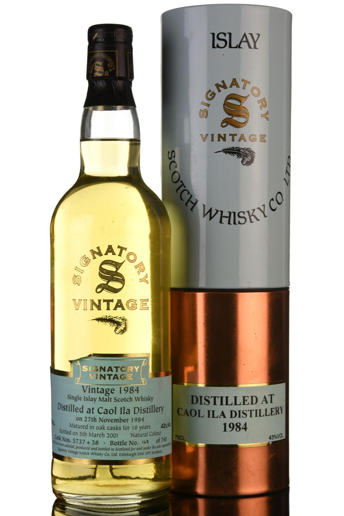 Caol Ila 19842001  16 Year Old  Signatory Vintage