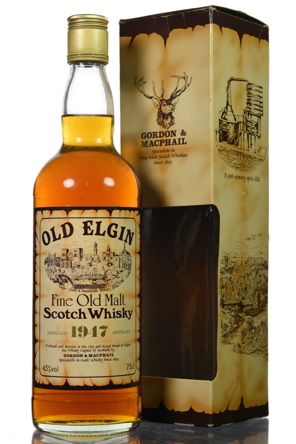 Old Elgin 1947 - Gordon & MacPhail - 1980s