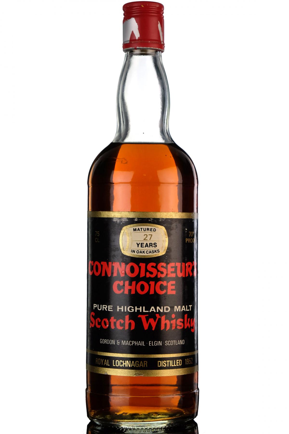 Royal Lochnagar 1952 27 Year Old Connoisseurs Choice