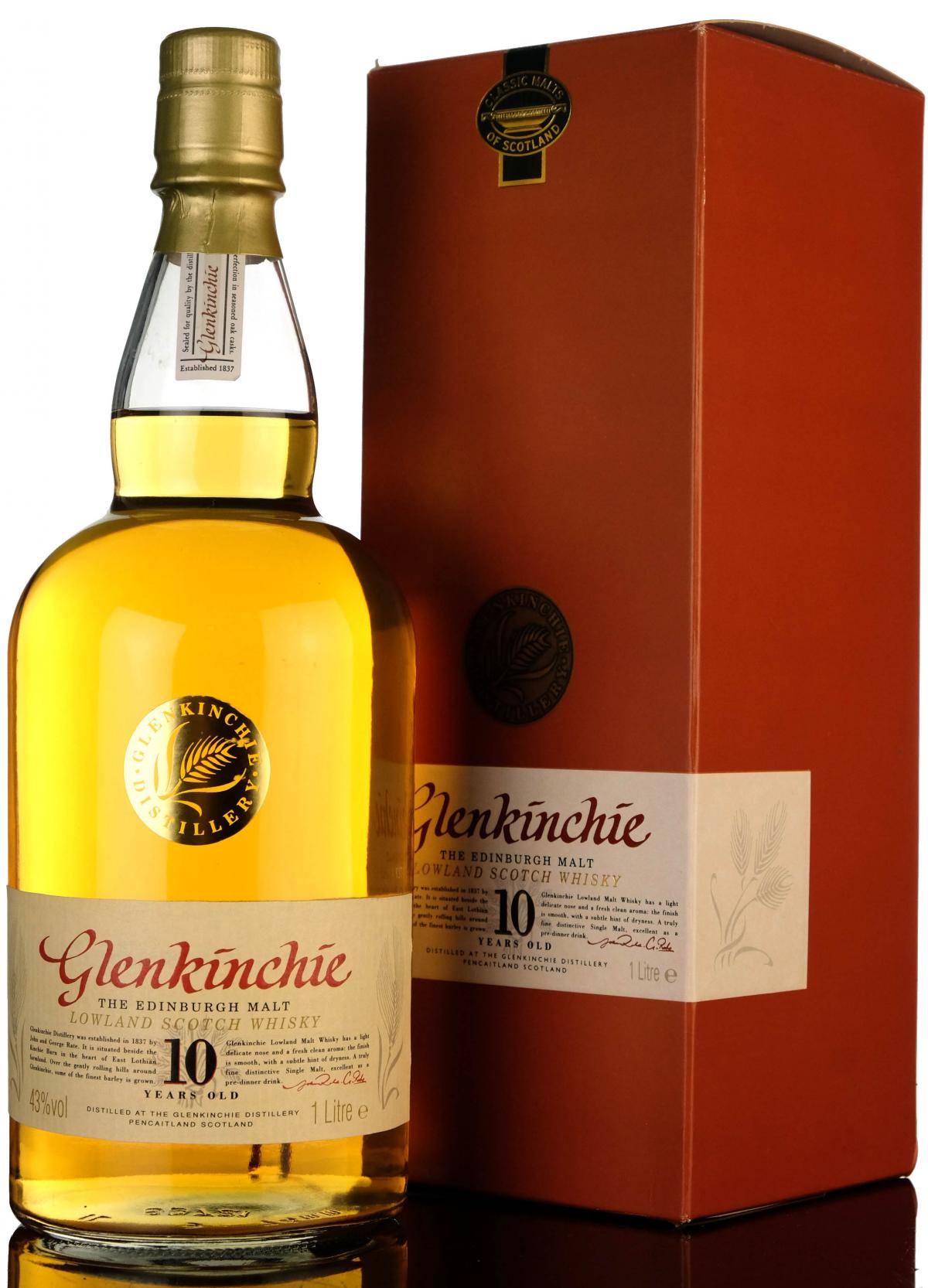 Glenkinchie 10 Year Old - 1 Litre