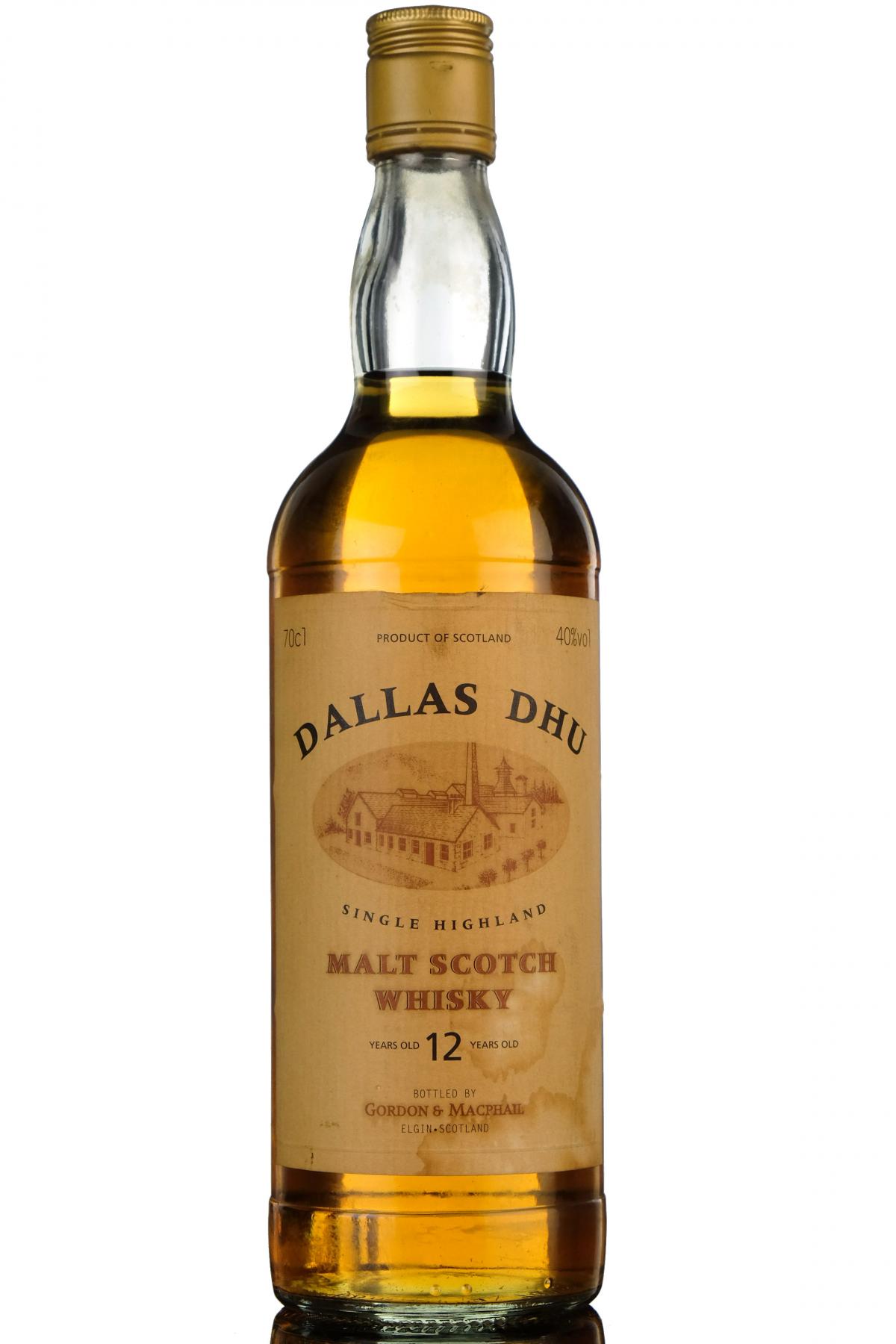 Dallas Dhu 12 Year Old - Gordon & MacPhail - 1990s