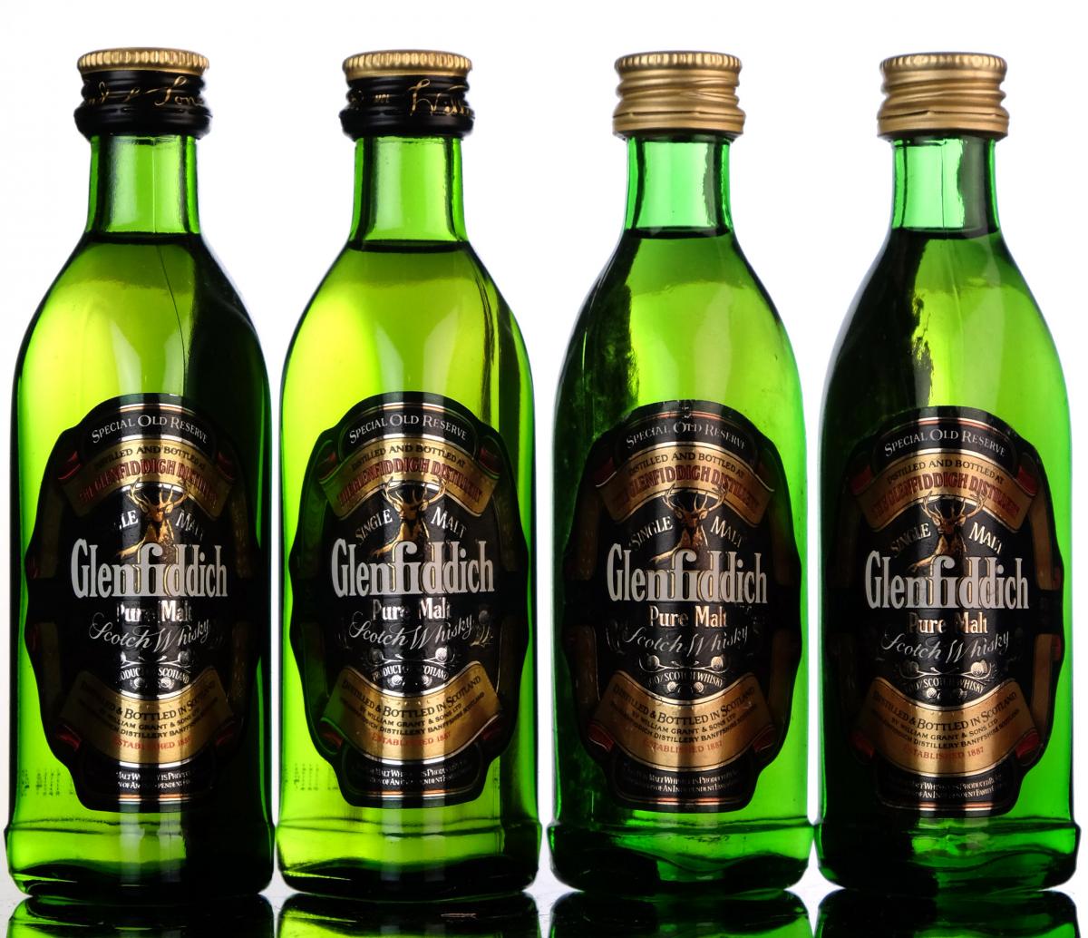 4 x Glenfiddich Miniatures