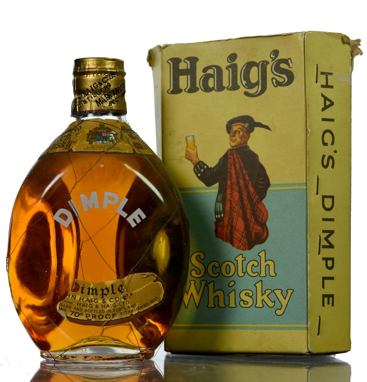 Haig Dimple - 1950s - Half Bottle