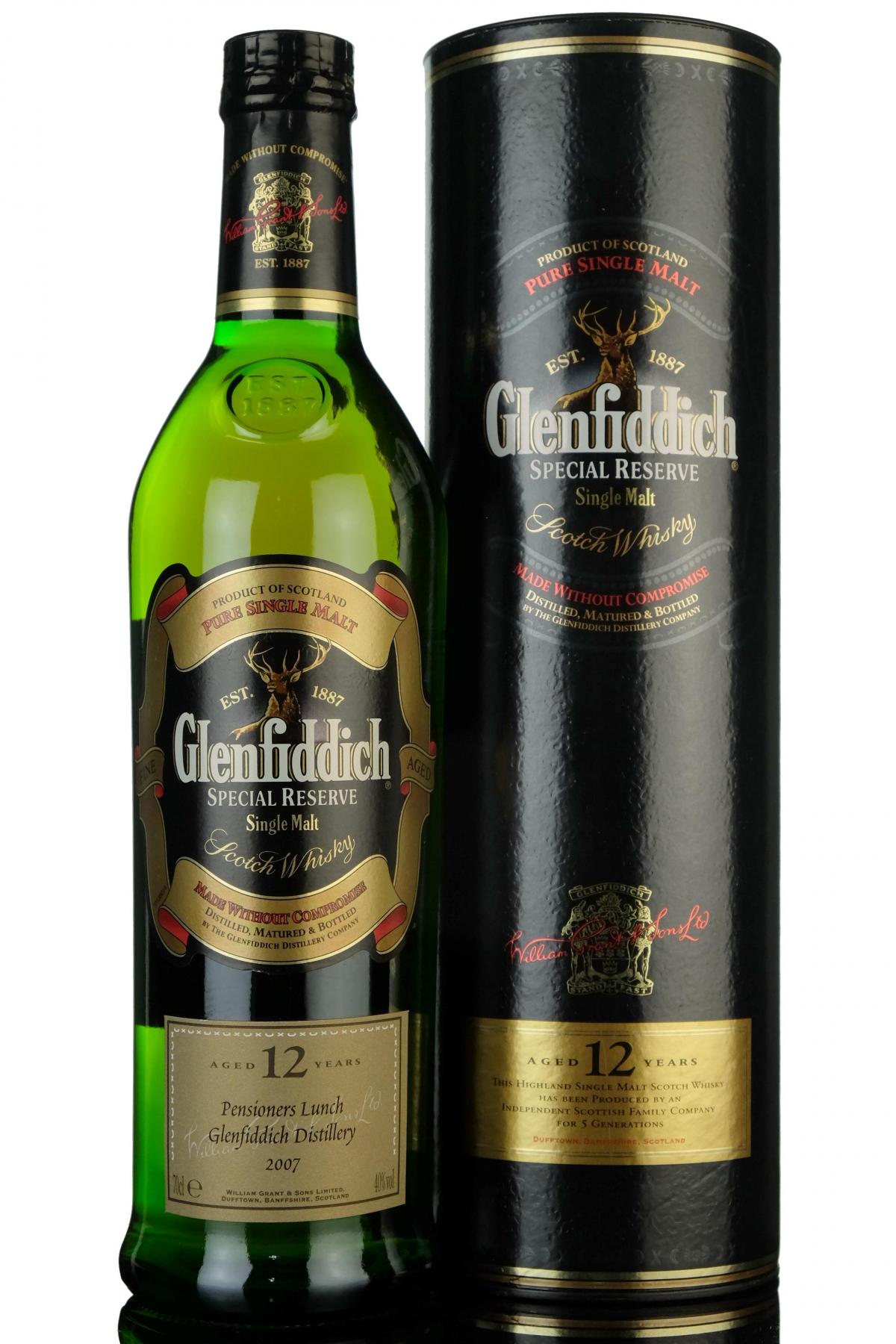 Glenfiddich 12 Year Old - Pensioners Lunch 2007