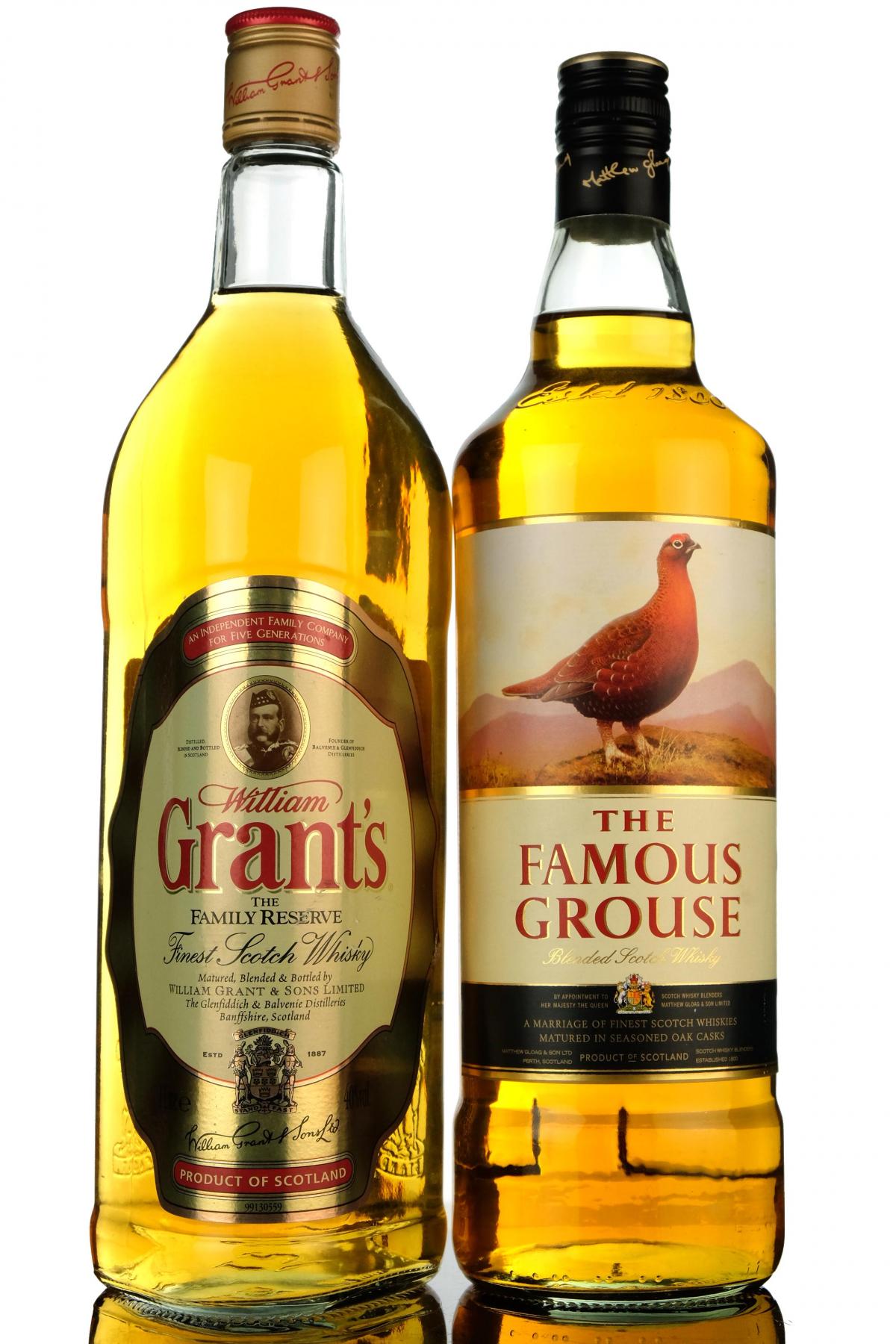 2 x Blended Whiskies - 1 Litre