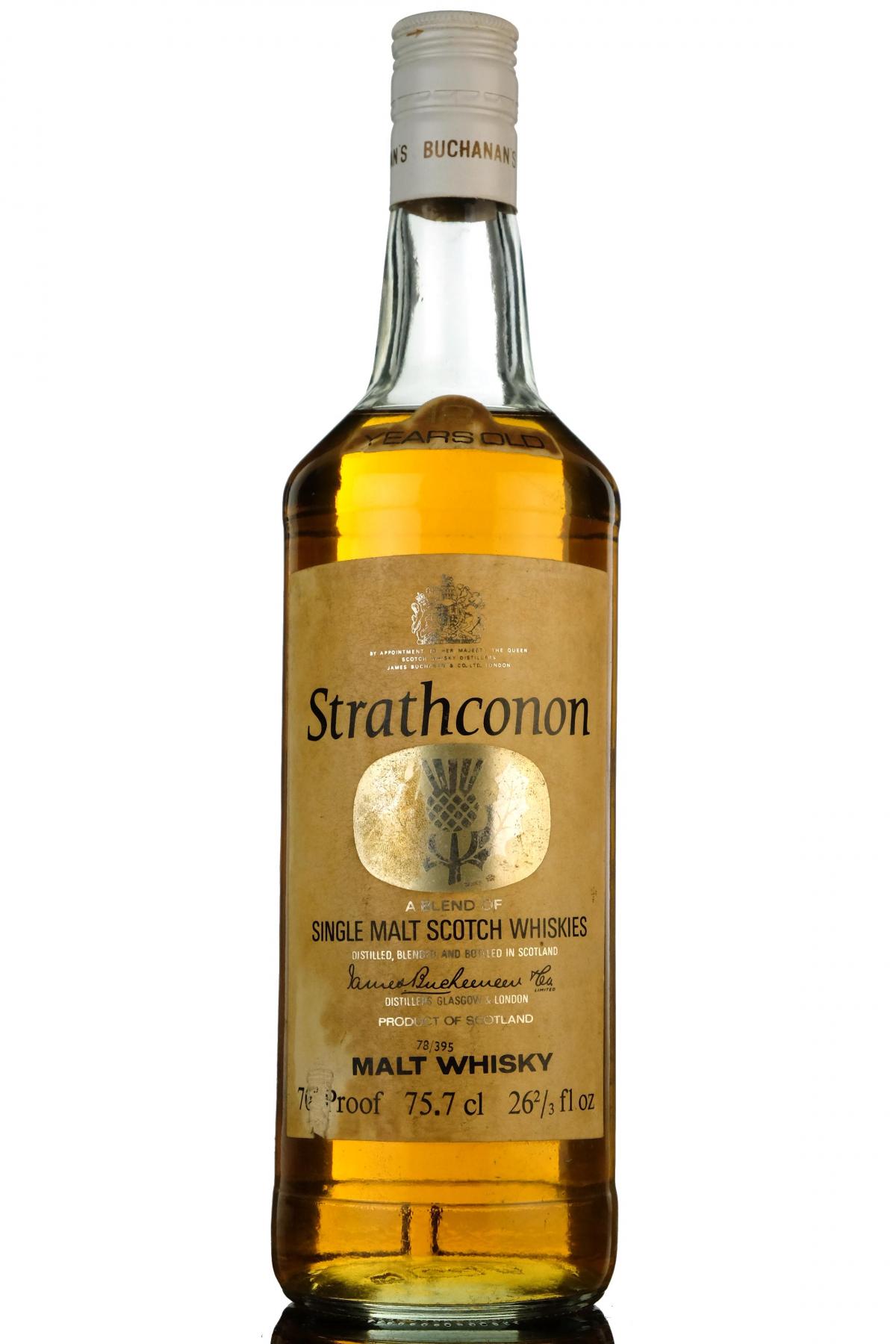 Strathconon 12 Year Old Malt - Late 1970s