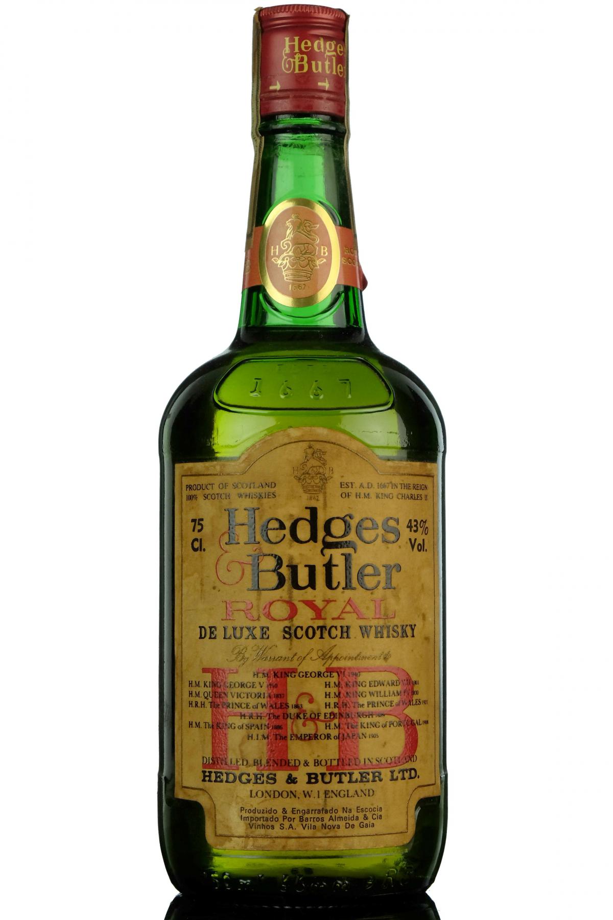 Hedges & Butler Royal - 1980s