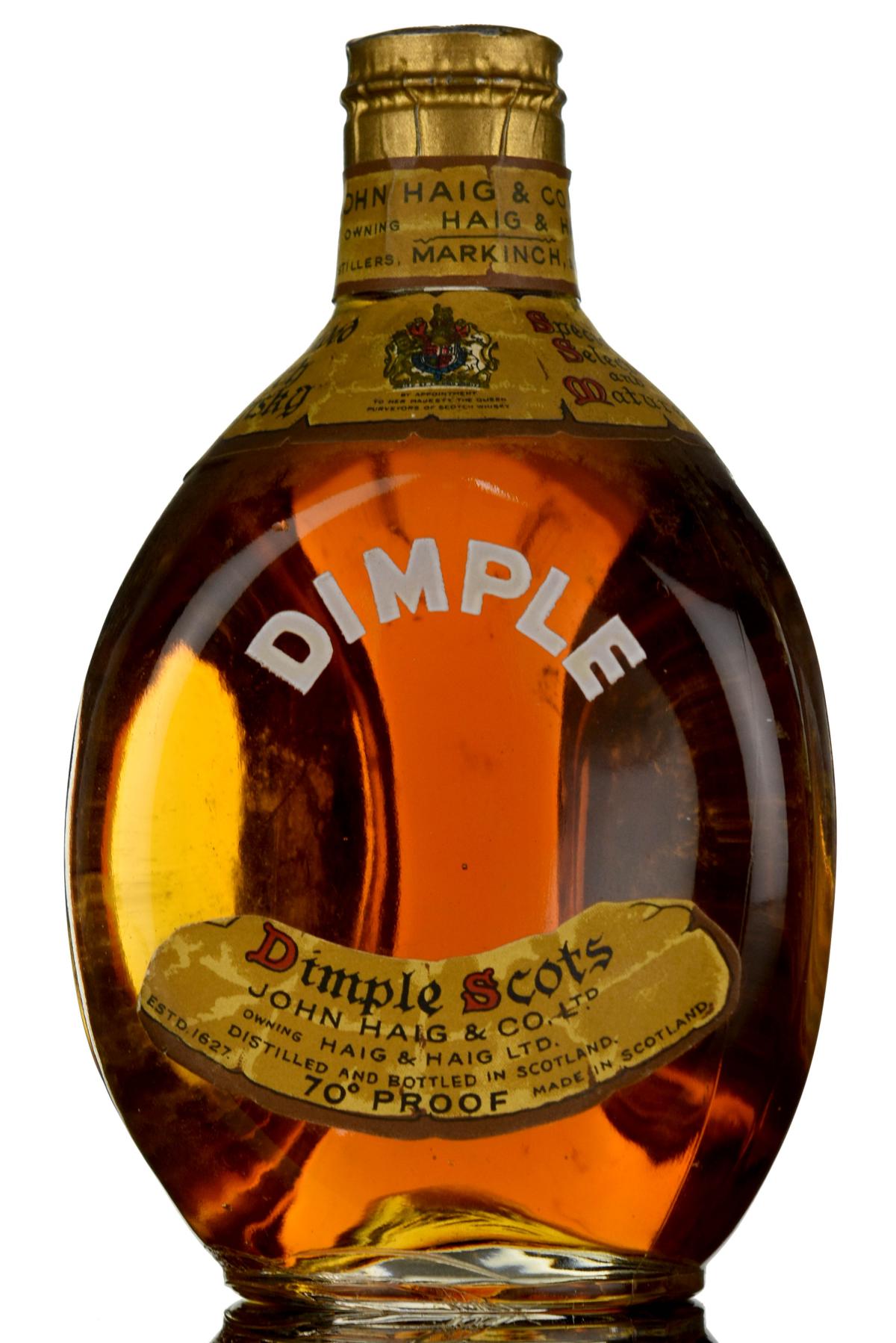 Haigs Dimple - 1950s - Half Bottle