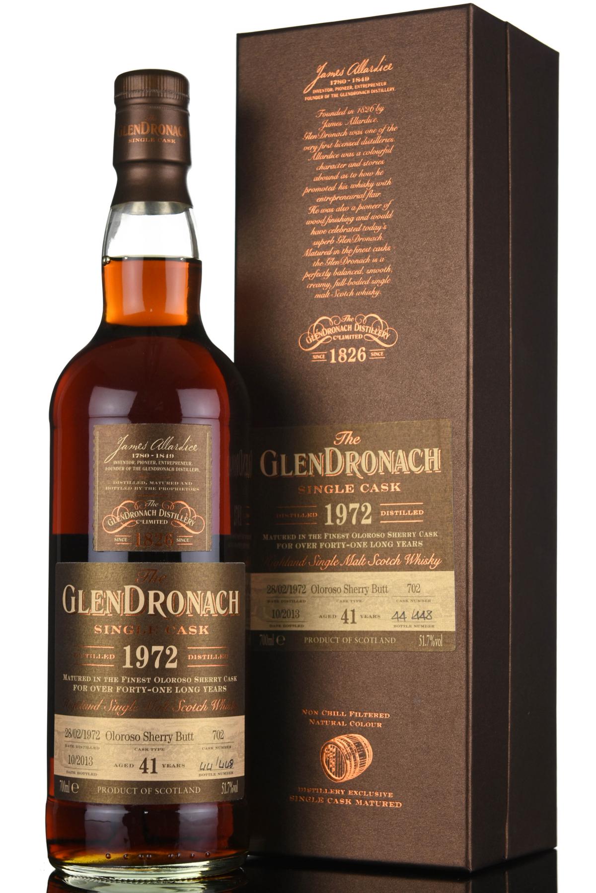 Glendronach 1972-2013 - 41 Year Old - Cask 702