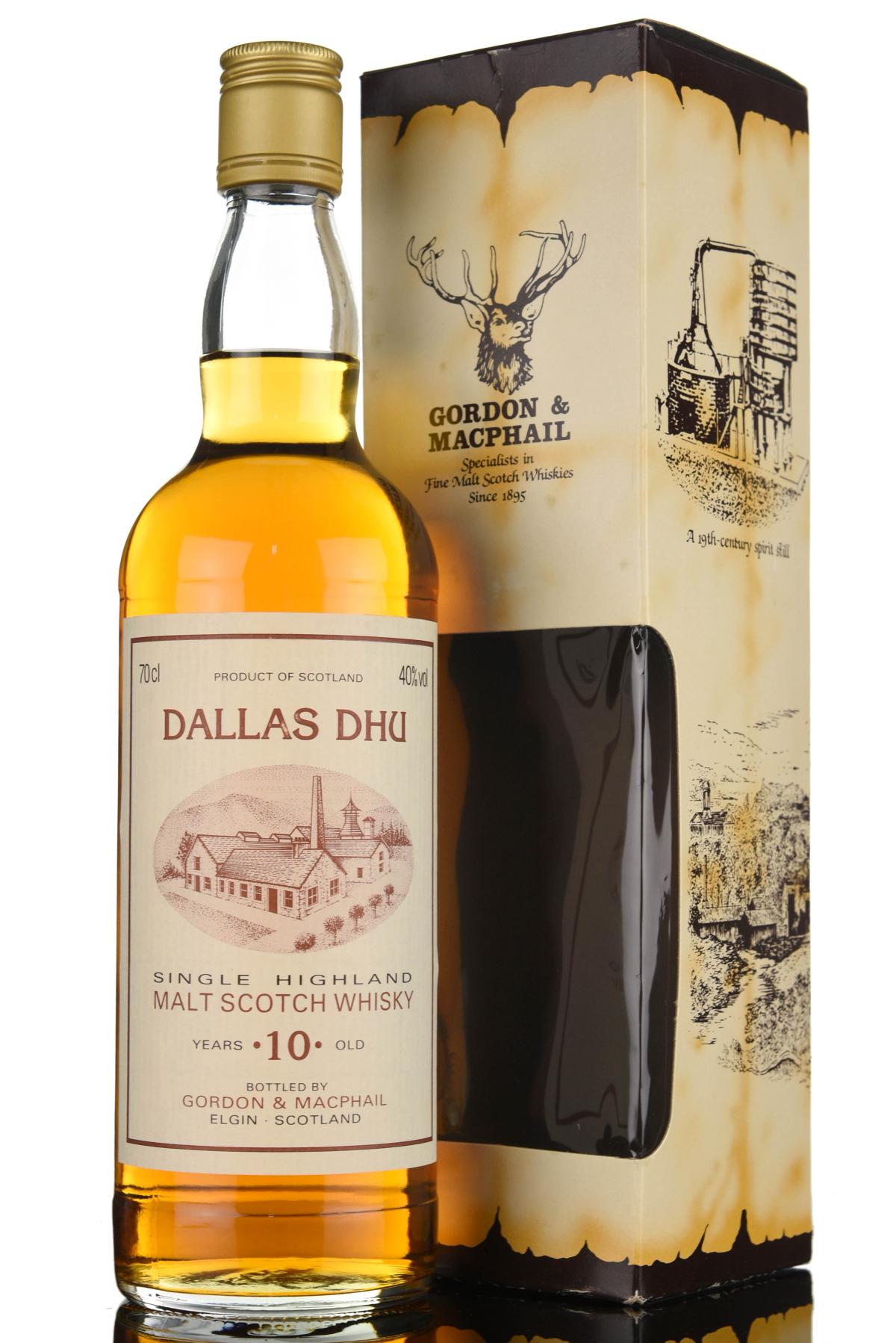 Dallas Dhu 10 Year Old  Gordon  MacPhail  1990