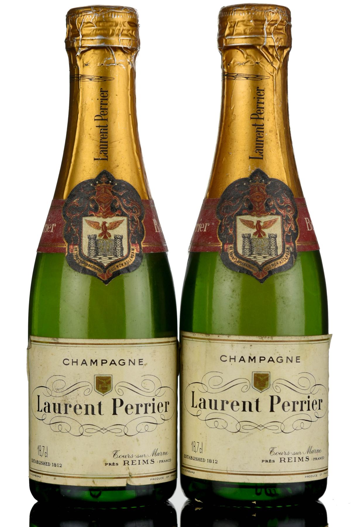 2 x Laurent Perrier Champagne - 18.7cl