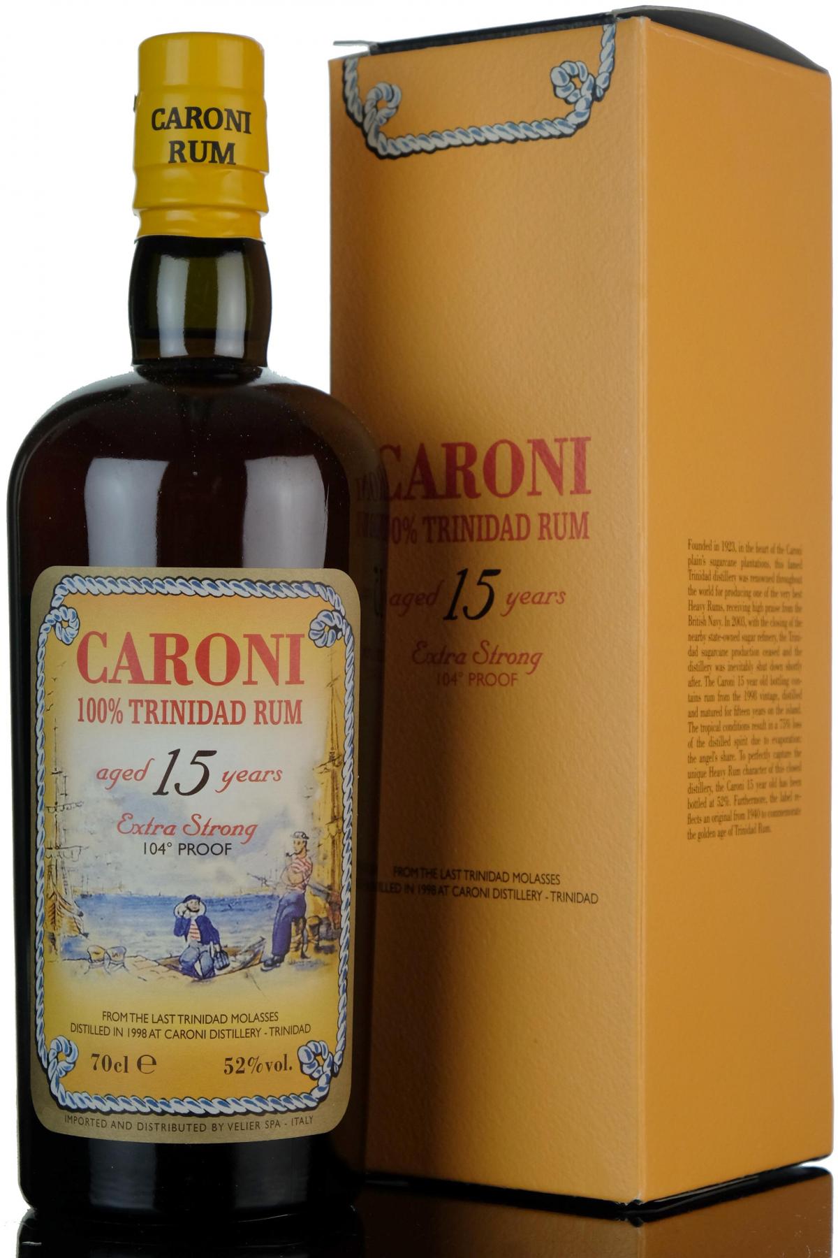Caroni 1998  15 Year Old Rum
