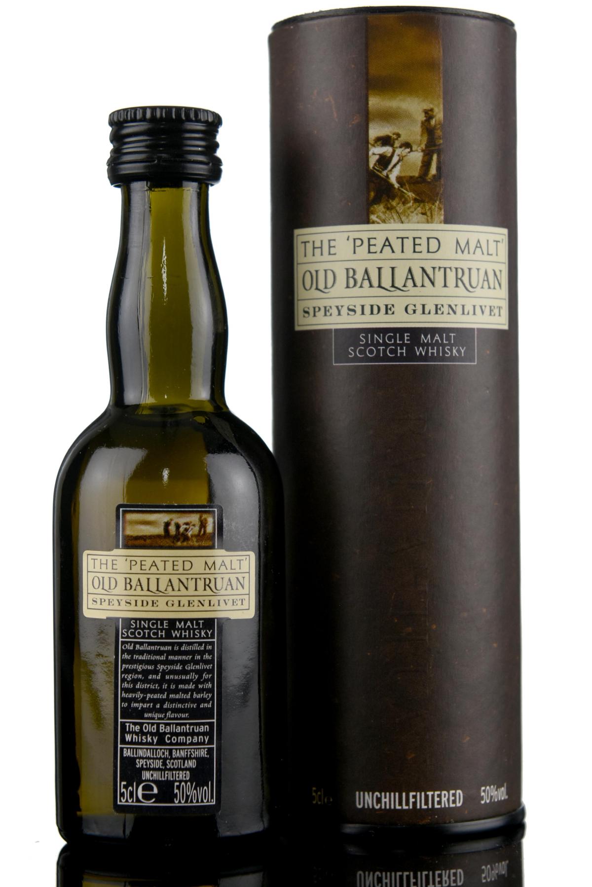 Old Ballantruan Peated Malt Miniature