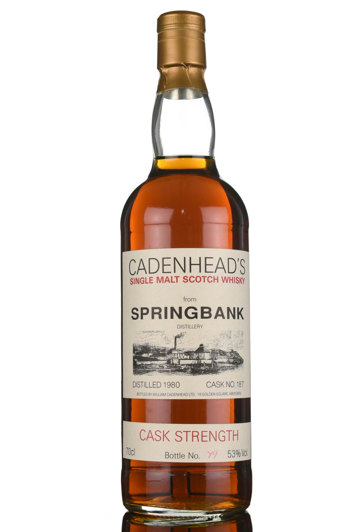 Springbank 1980 - Cadenheads Cask Strength 187