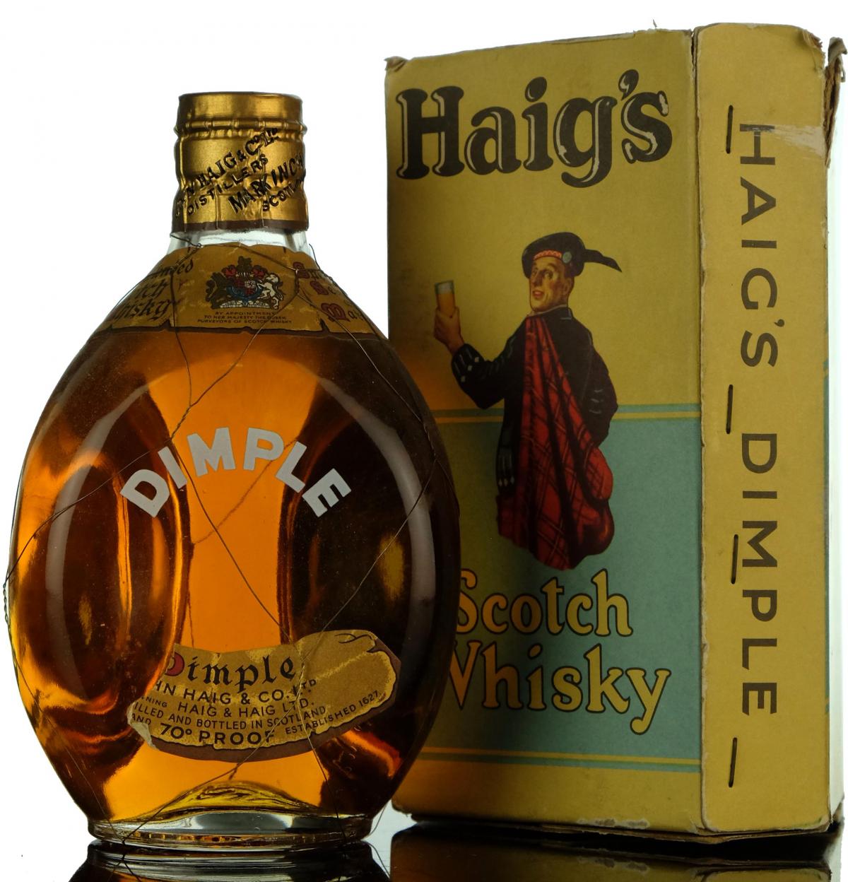 Haigs Dimple - 1950s - Half Bottle