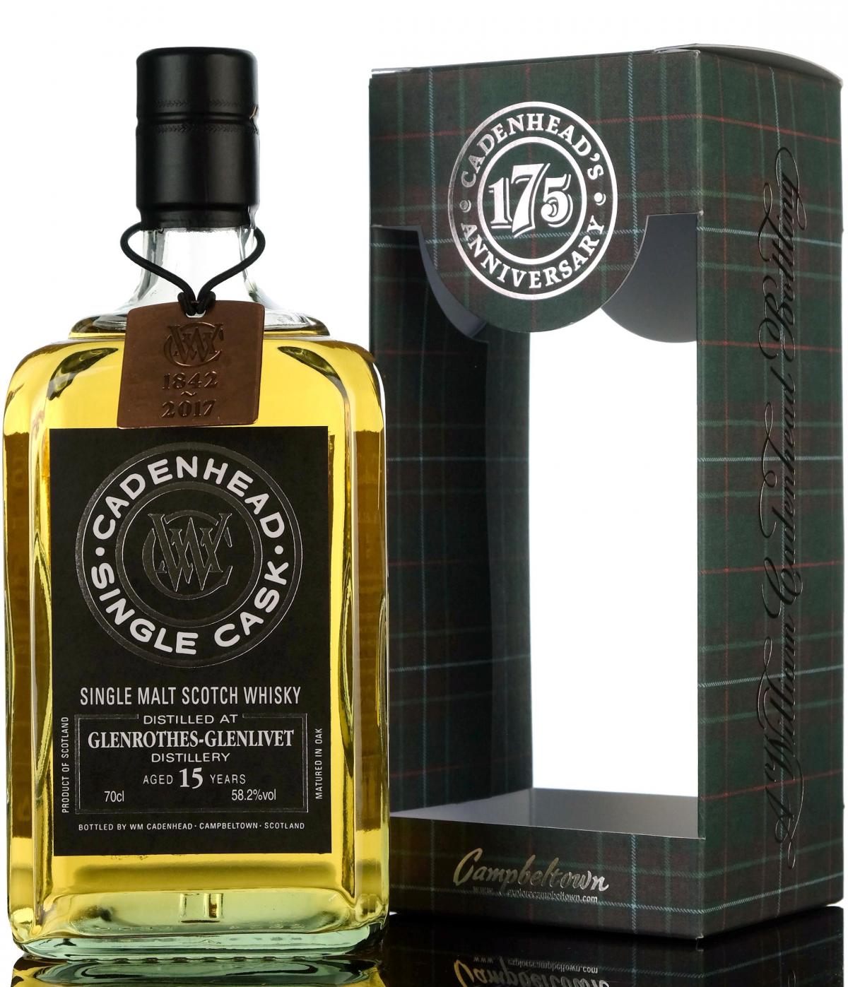 Glenrothes 2002-2017 - 15 Year Old - Cadenheads Black Label - Single Cask - The Specialist