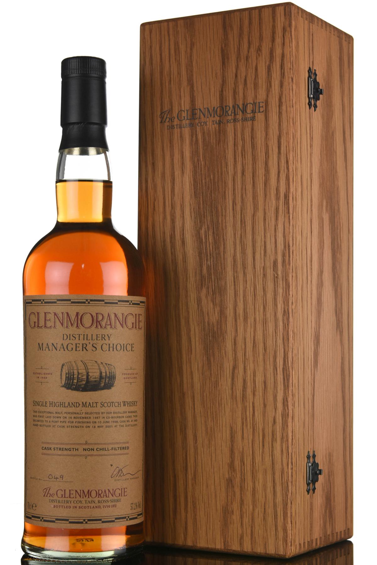 Glenmorangie 1987-2001 - Managers Choice Cask 41