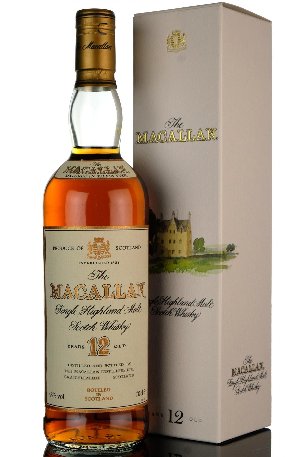 Macallan 12 Year Old - Sherry Cask - 1990s