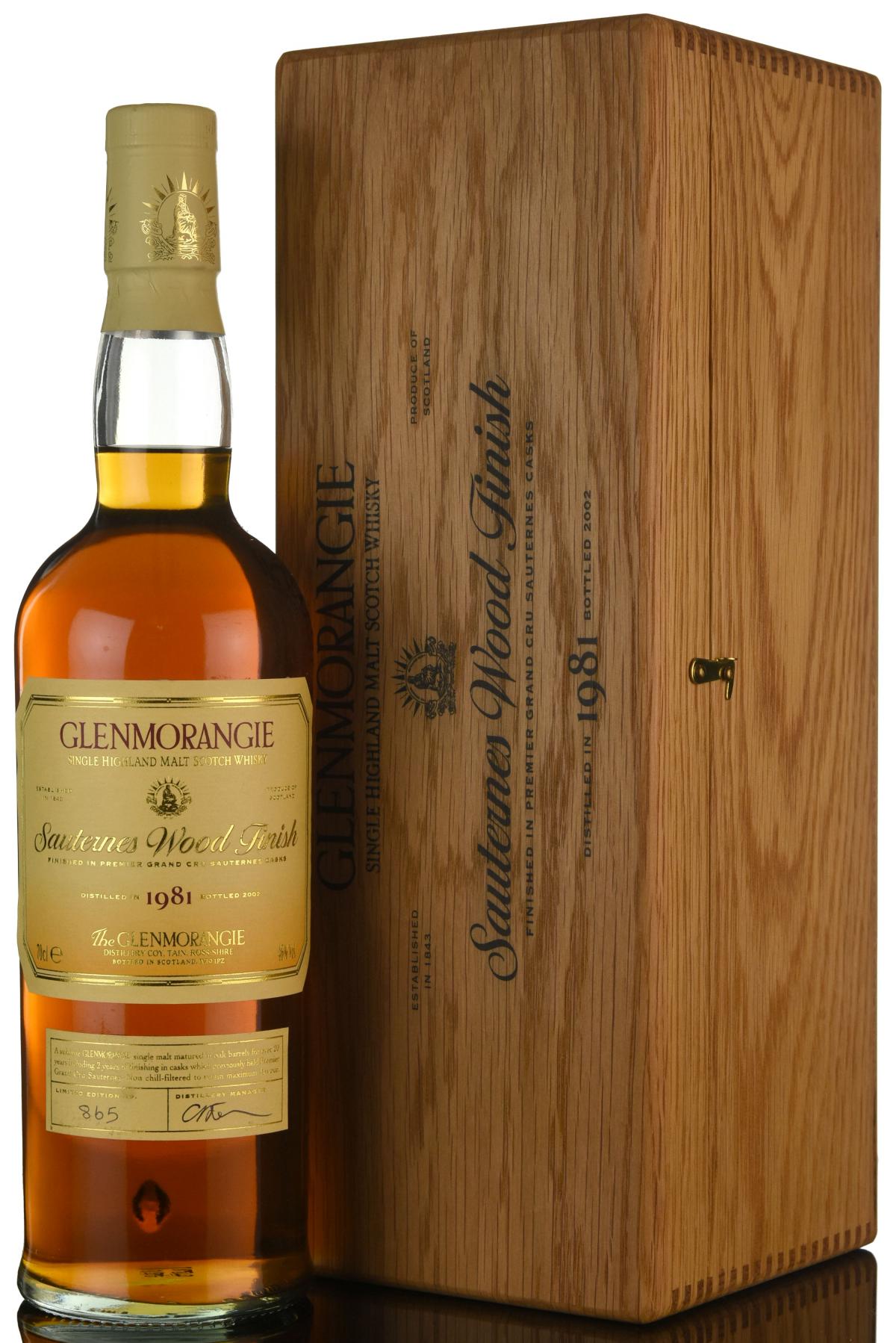 Glenmorangie 1981-2002 - Sauternes Wood Finish